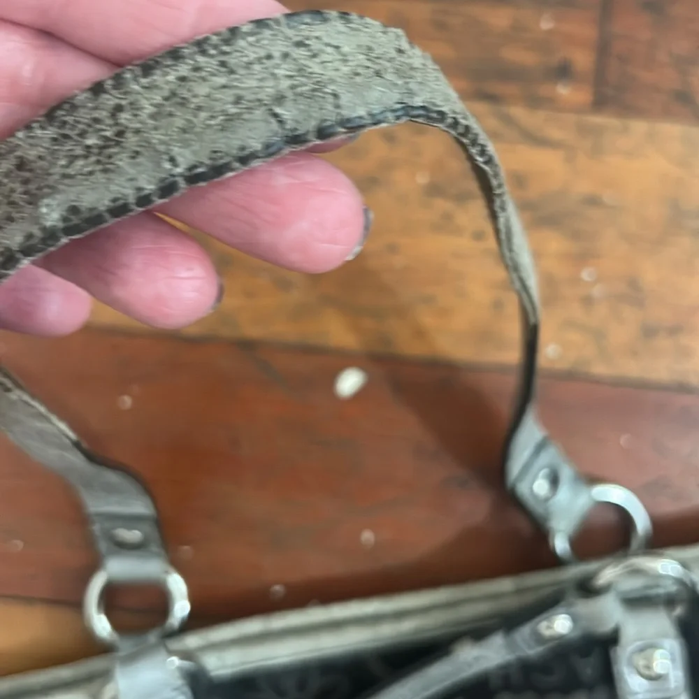 COPY - Coach Black Tote Bag with Metallic Accents - Picture 8 of 17